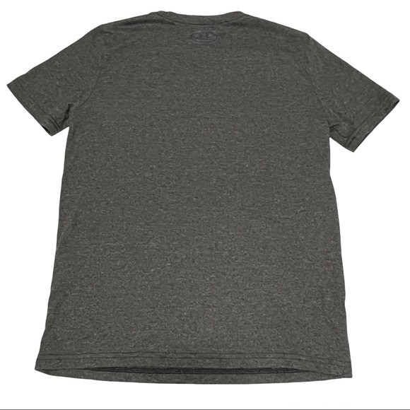 Under Armour Heatered Dark Gray Loose Fit Logo Tee - Picture 3 of 4